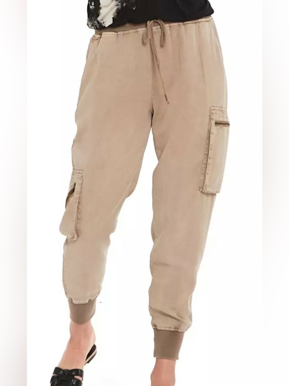 NWOT Young Fabulous & Broke Jupiter Joggers khaki - Picture 2 of 11